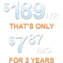 189/yr that's only 15.75/mo